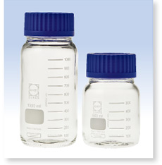 ねじ口瓶（DURAN®） GLS-80青キャップ付